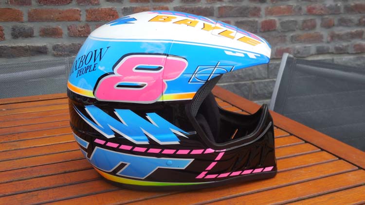 Le casque réplica JMB 1991 de Stéphane Segers