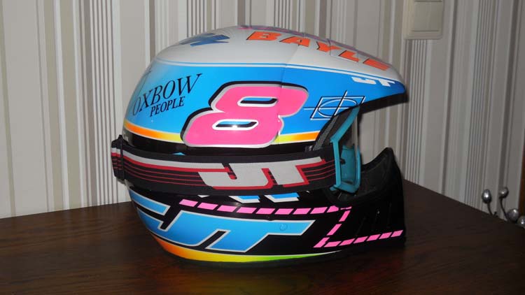 Le casque réplica JMB 1991 de Stéphane Segers