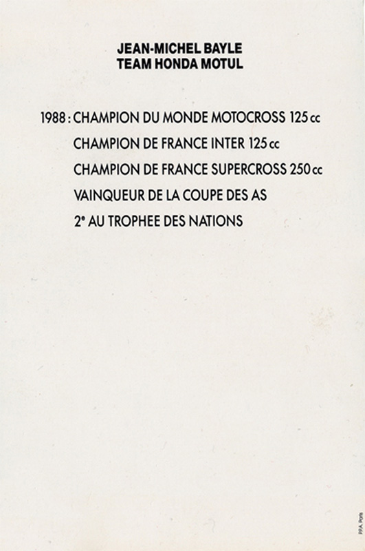 Le verso de la publicté Motul