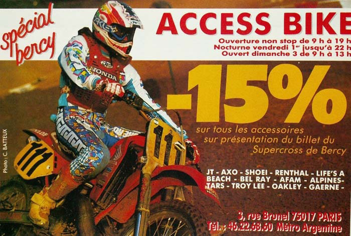 Une publicité Access Bike