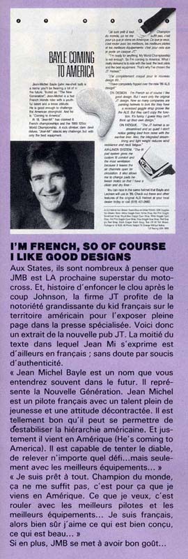Une publicité Jt pour cette année 1989
