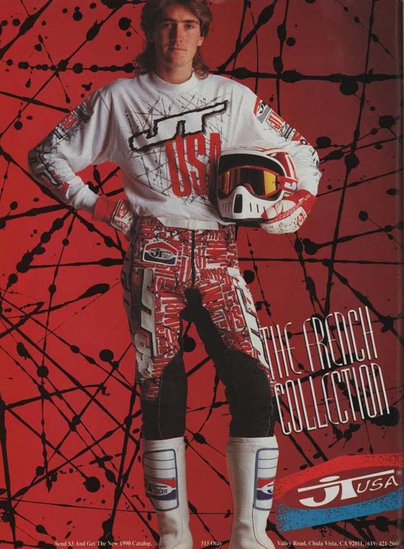 Une publicité JT Racing1990
