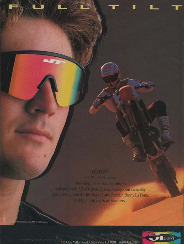 Une publicité JT Racing1990