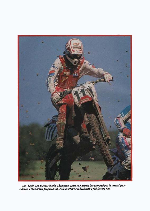 Une publicité pour Pro Circuit 1990