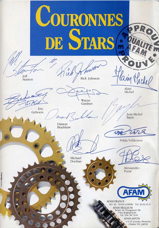 Une publicité AFAM 1990