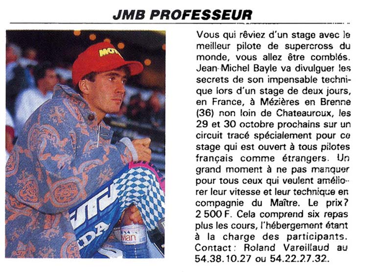 Jean-Michel donne des stages de pilotage