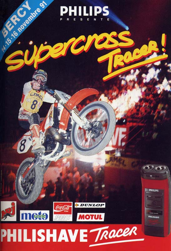 Une publicité pour le supercross de Bercy