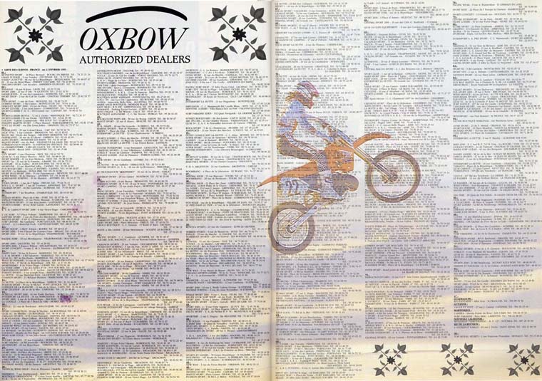 Une publicité Oxbow