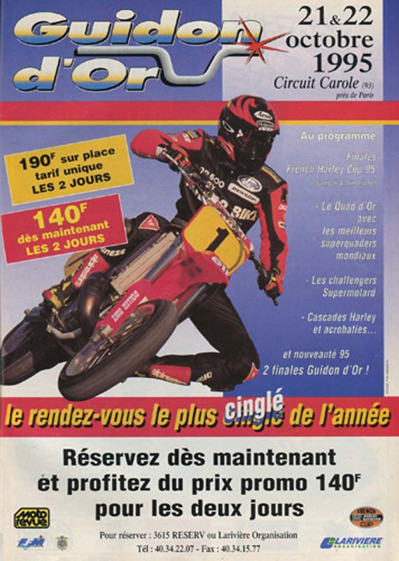 Une publcité pour le Guidon d'Or en 1995
