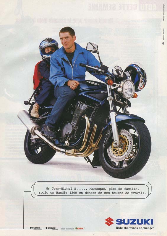 Une publcité pour Suzuki en 2002