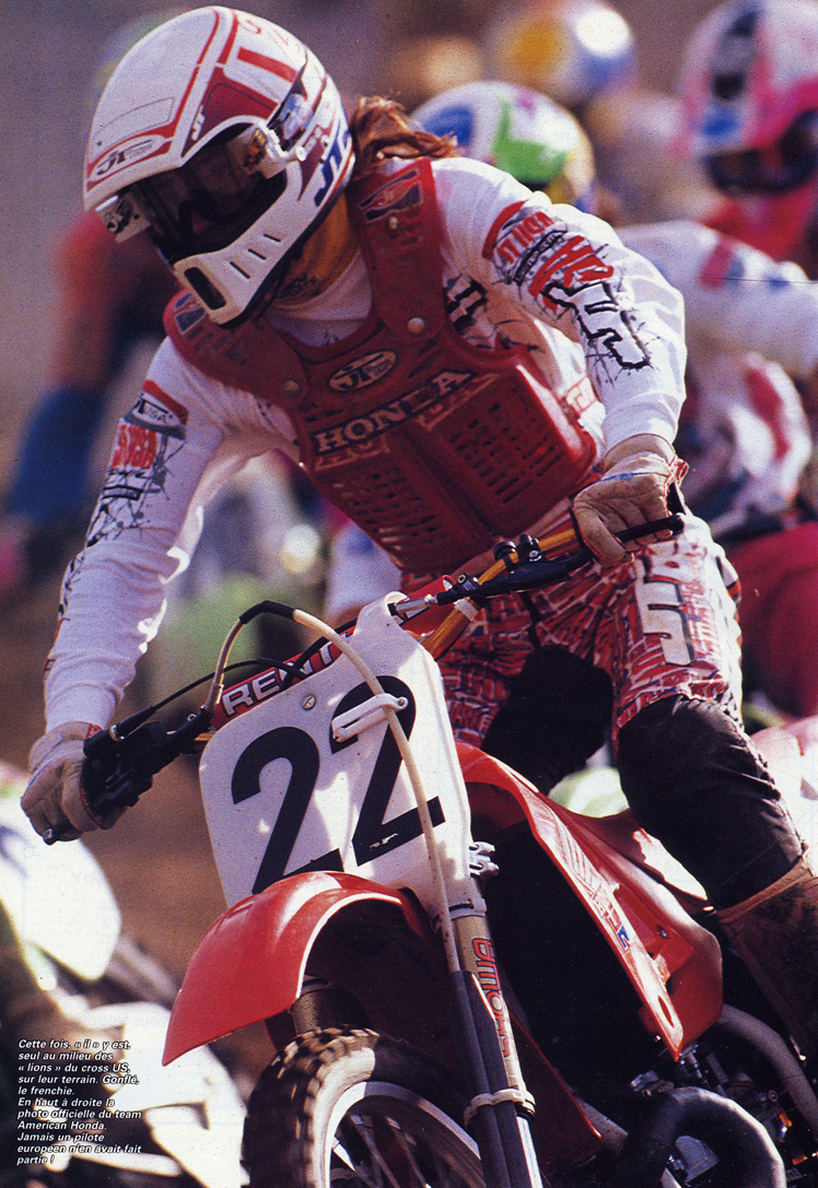 La première page de l'interview de Jean-Michel Bayle parue dans le numéro special cross de moto verte 1990