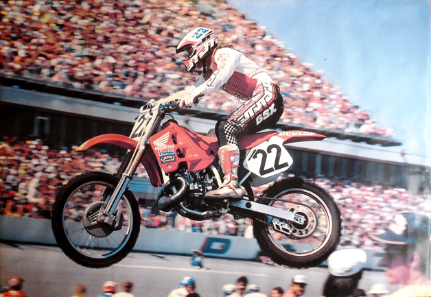 Jean-Michel sur la piste de ce supercross de Daytona